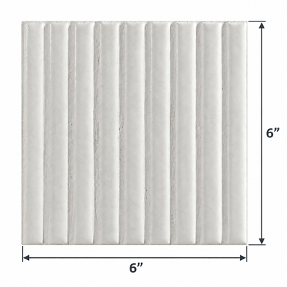 Kit Kat | 6"x6" Porcelain Fluted Wall Tile