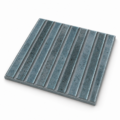 Kit Kat | 6"x6" Porcelain Fluted Wall Tile