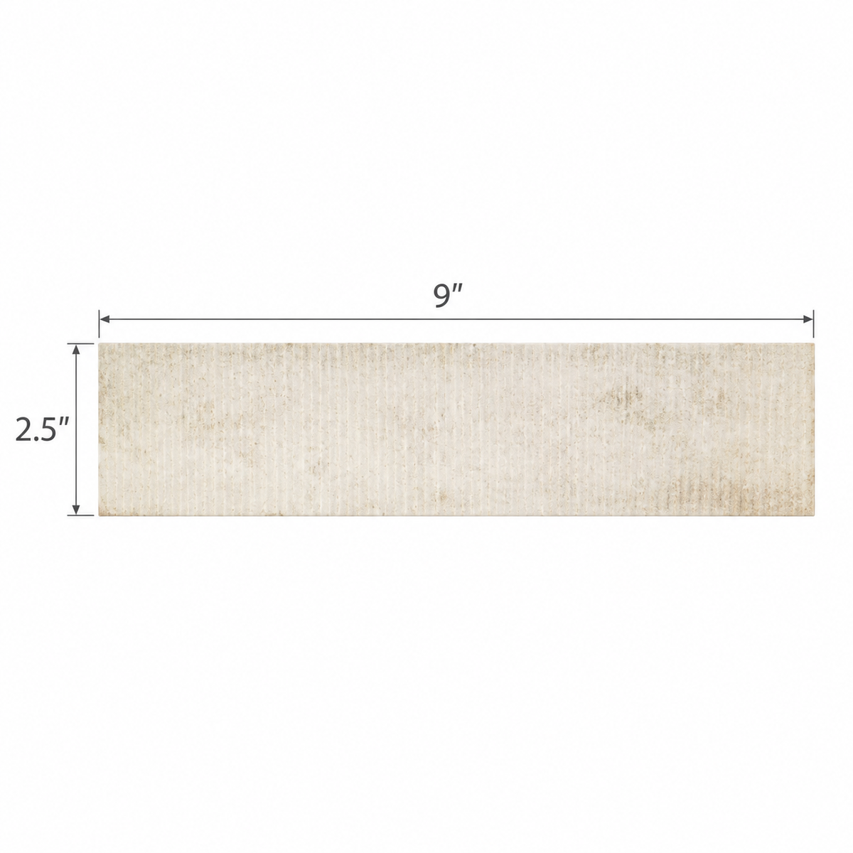 Artifact Reactive | 2.5"x9" Handmade-Look Porcelain Deco Wall Tile