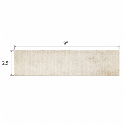 Artifact Reactive | 2.5"x9" Handmade-Look Porcelain Deco Wall Tile