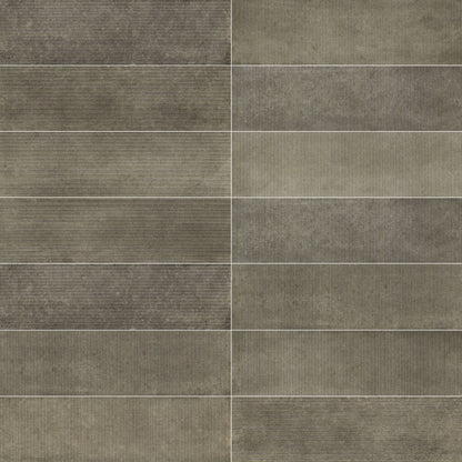 Artifact Reactive | 2.5"x9" Handmade-Look Porcelain Deco Wall Tile
