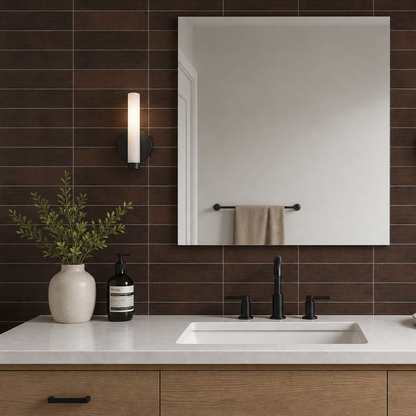 Artifact Reactive | 2.5"x9" Handmade-Look Porcelain Deco Wall Tile