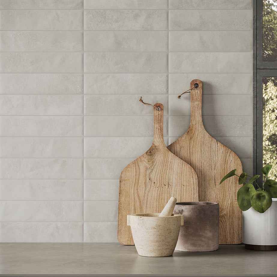 Cecilia | 2.5"x9.5" Porcelain Artisan Wall Tile
