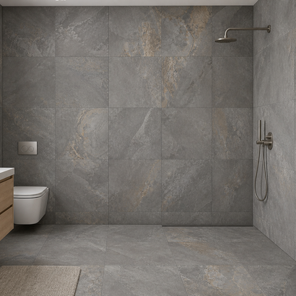 Bergen 24"x24" Porcelain Stone Look Floor & Wall Tile