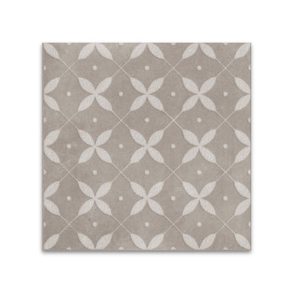 Amaras | 8"x8" Porcelain Zucchero Deco Floor & Wall Tile