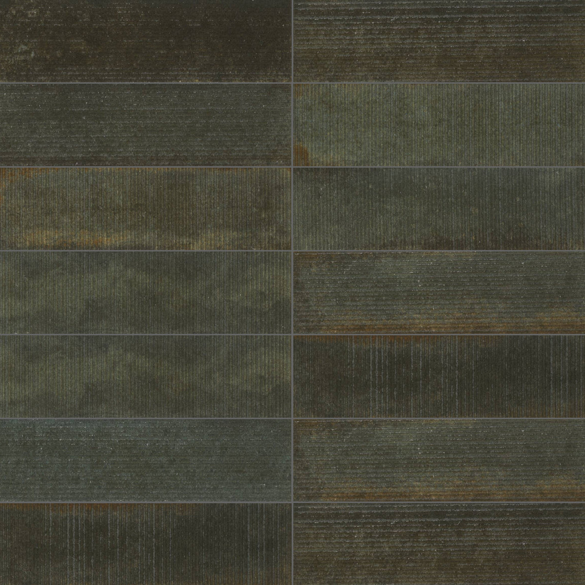 Artifact Reactive | 2.5"x9" Handmade-Look Porcelain Deco Wall Tile