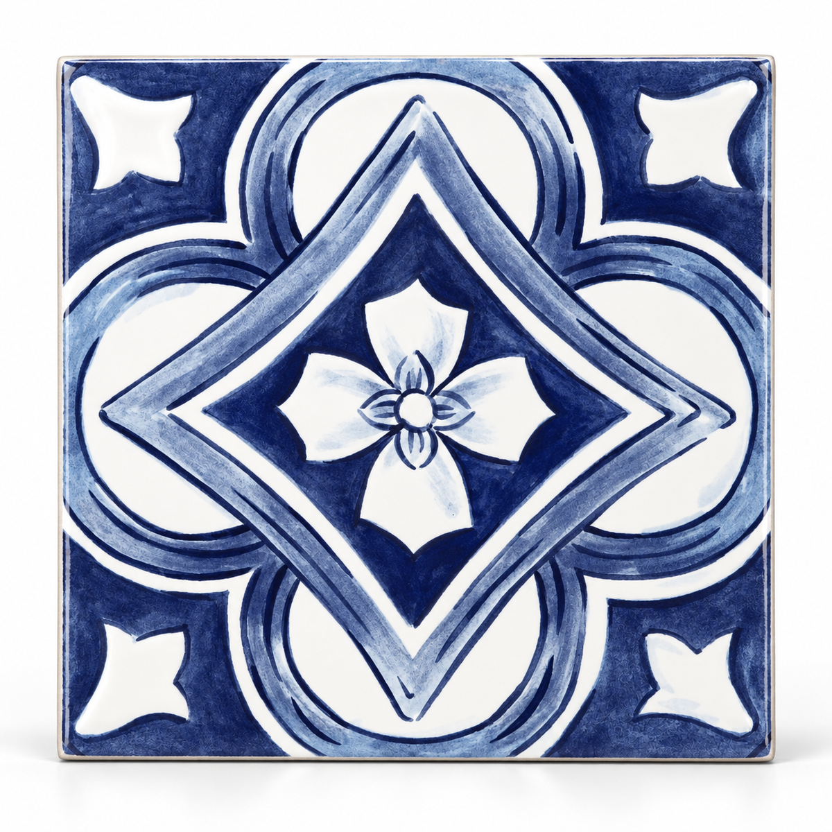 Amaras | 8"x8" Maiolica Deco Floor & Wall Tile