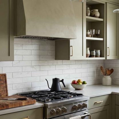 Omega | 3"x11" Porcelain Marble Look Wall Tile