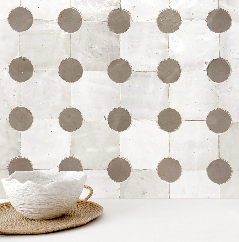 Hand Crafted Zellige | 12"x12" Tapis Terracotta Mosaic Tile