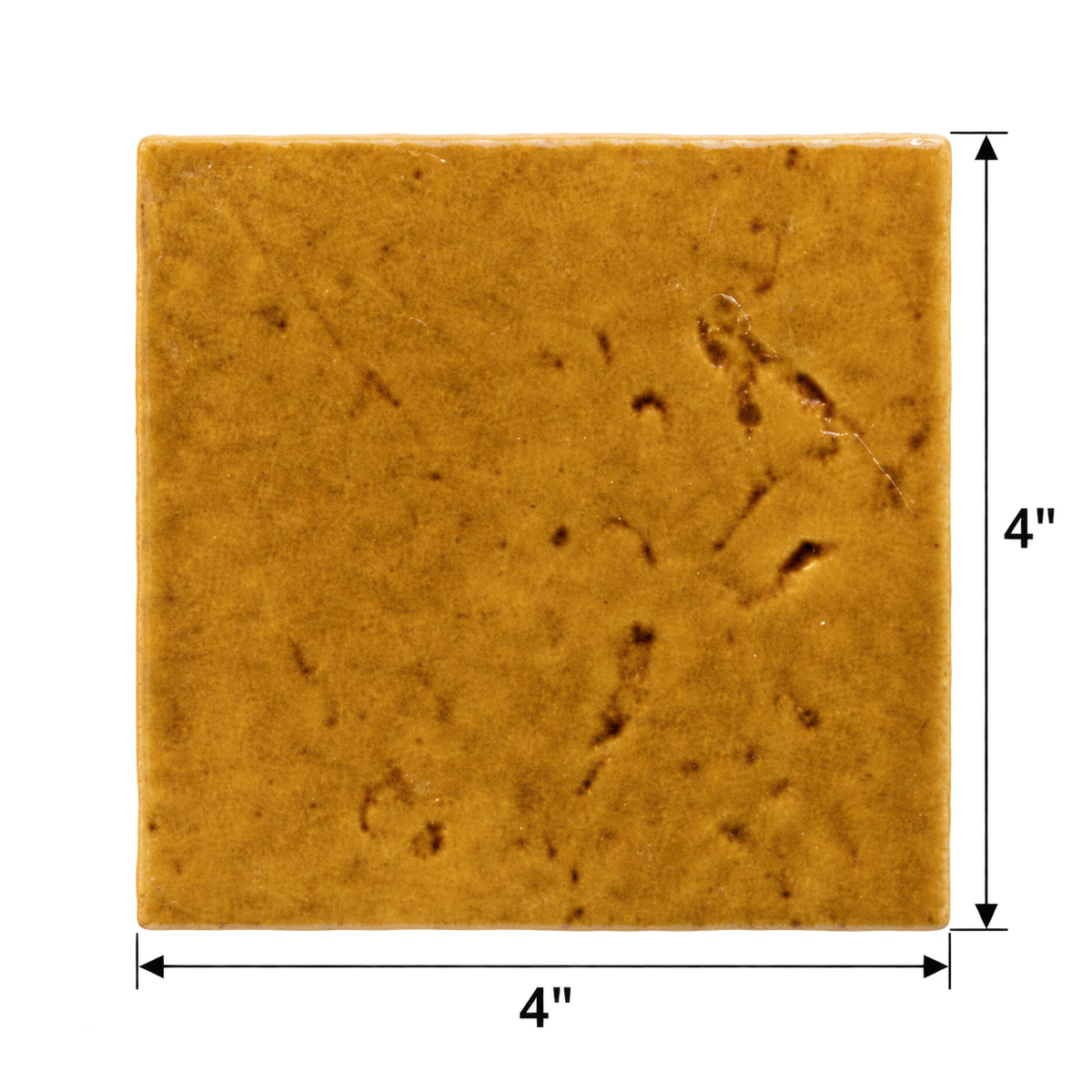 Meora | 4"x4" Ceramic Handmade Look Crackle Wall Tile