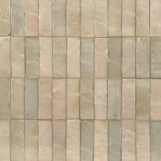 Hand Crafted Zellige | 2"x6" Terracotta Wall Tile