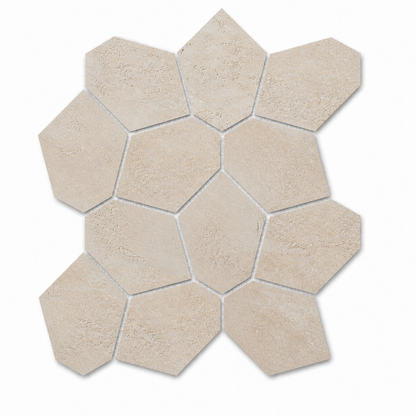 Bergen | 12"x12" Porcelain Leaves Mosaic Tile