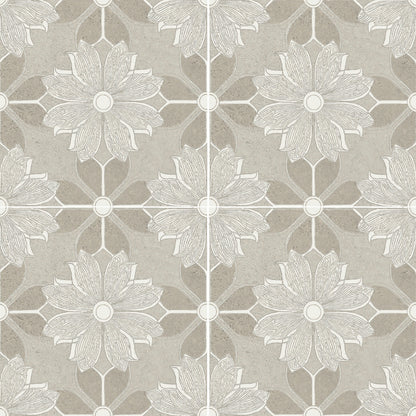 Flora Moda | 6"x6" Serena Porcelain Encaustic Look Floor & Wall Tile