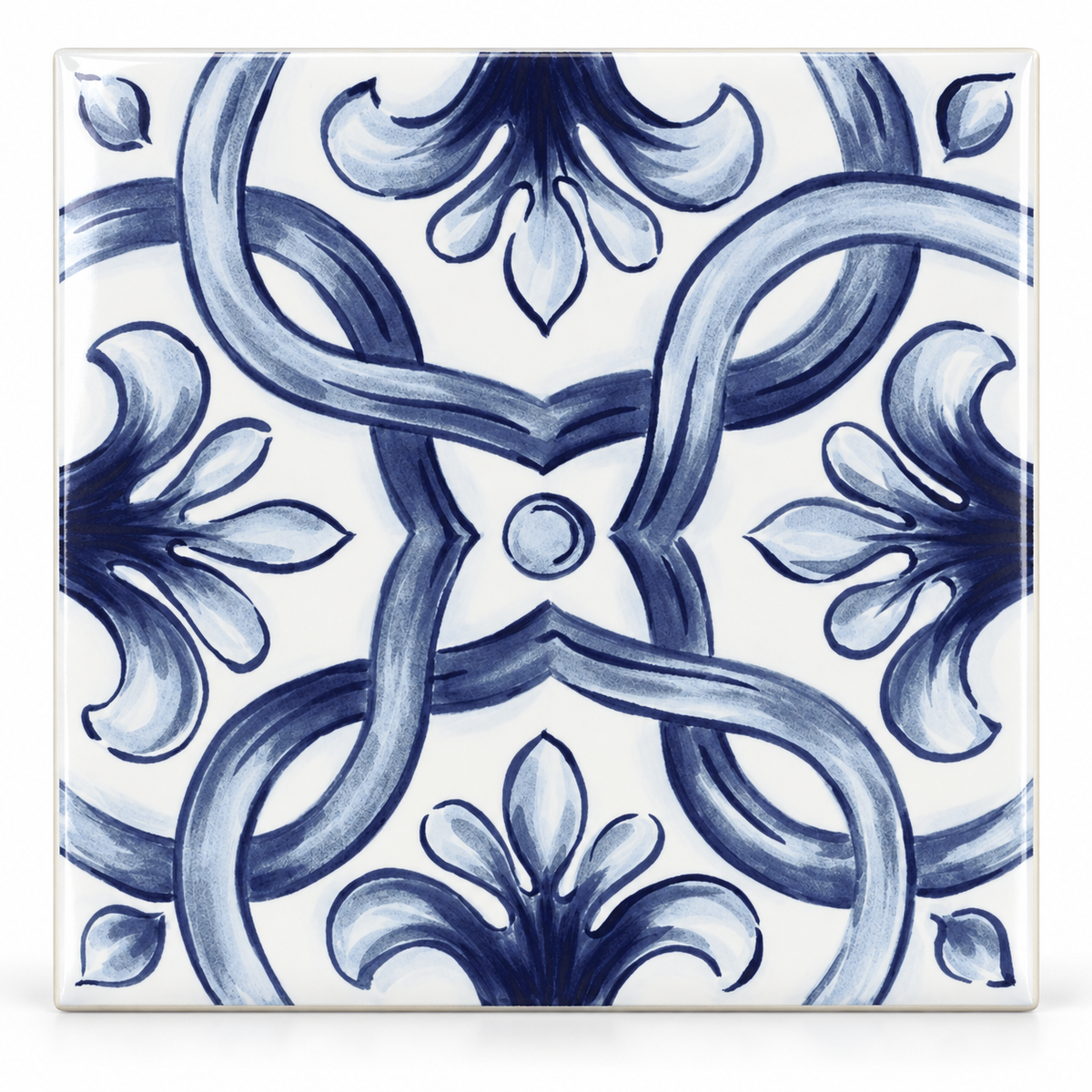 Amaras | 8"x8" Maiolica Deco Floor & Wall Tile