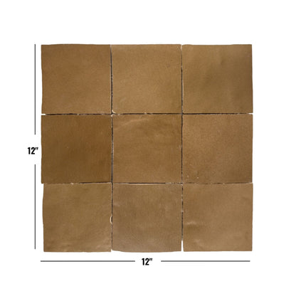 Atlas Zellige | 4"x4" Terracotta Wall Tile