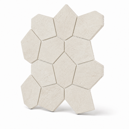 Bergen | 12"x12" Porcelain Leaves Mosaic Tile