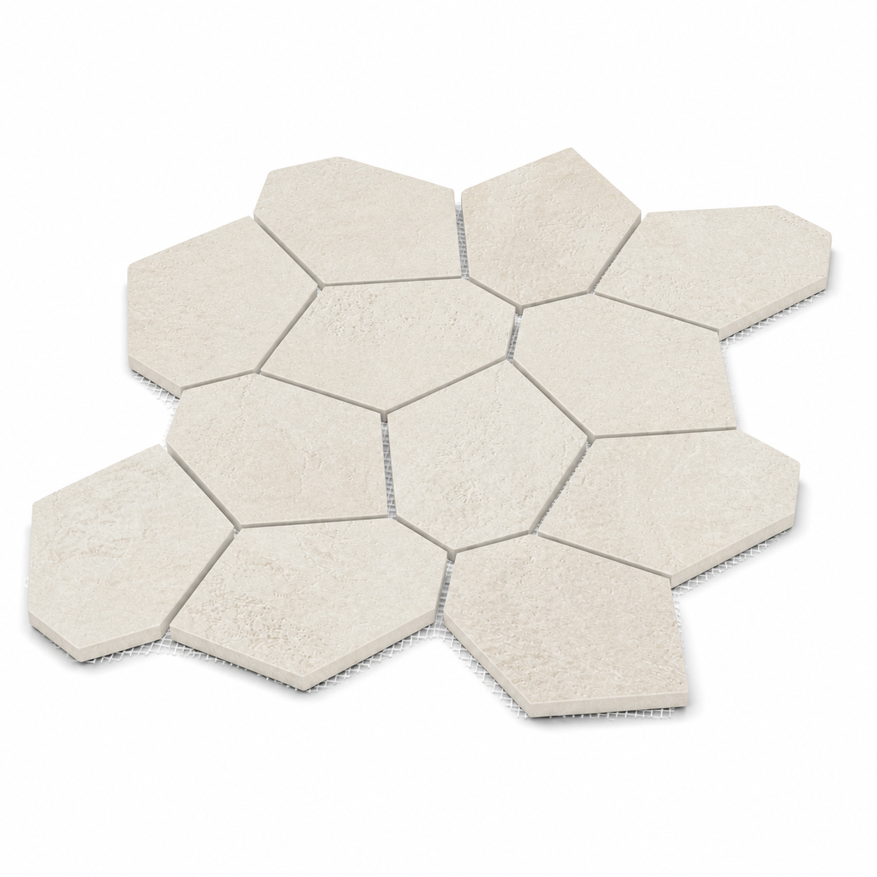 Bergen | 12"x12" Porcelain Leaves Mosaic Tile